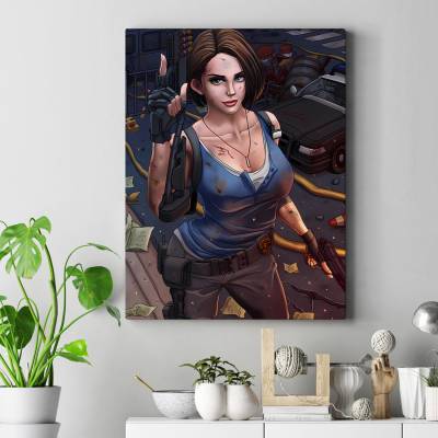 تابلو کنواس (بوم) طرح بازی رزیدنت اویل (Resident Evil) کد : 025 