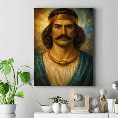 تابلو کنواس (بوم) طرح سورنا سردار بزرگ ایرانی