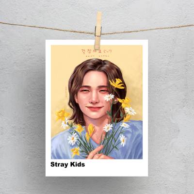 پولاروید(فتوکارت) طرح استری کیدز (Stray Kids) - کد : 001