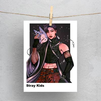 پولاروید(فتوکارت) طرح استری کیدز (Stray Kids) - کد : 003 