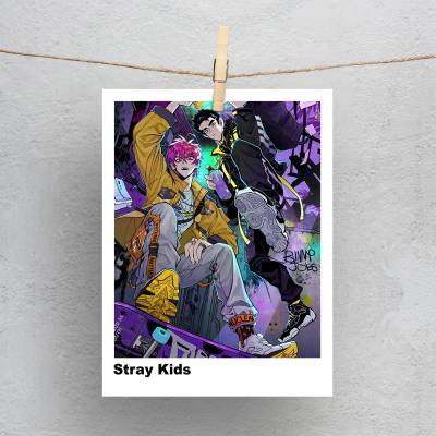 پولاروید(فتوکارت) طرح استری کیدز (Stray Kids) - کد : 013