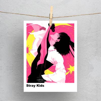 پولاروید(فتوکارت) طرح استری کیدز (Stray Kids) - کد : 015