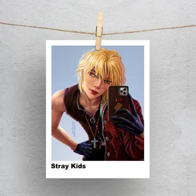 پولاروید(فتوکارت) طرح استری کیدز (Stray Kids) - کد : 019