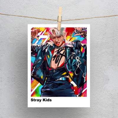 پولاروید(فتوکارت) طرح استری کیدز (Stray Kids) - کد : 023