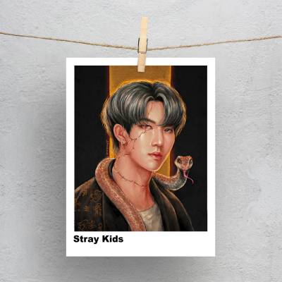 پولاروید(فتوکارت) طرح استری کیدز (Stray Kids) - کد : 026