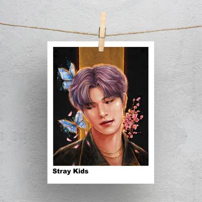 پولاروید(فتوکارت) طرح استری کیدز (Stray Kids) - کد : 027