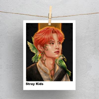 پولاروید(فتوکارت) طرح استری کیدز (Stray Kids) - کد : 028