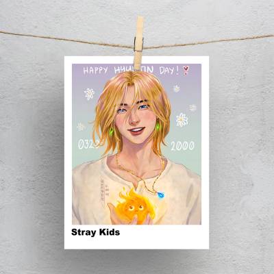 پولاروید(فتوکارت) طرح استری کیدز (Stray Kids) - کد : 032