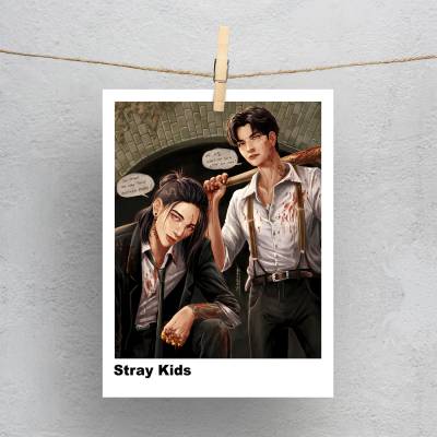پولاروید(فتوکارت) طرح استری کیدز (Stray Kids) - کد : 036