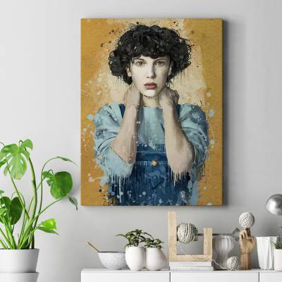 تابلو کنواس (بوم) طرح چیزهای عجیب (Stranger Things) - کد : 006