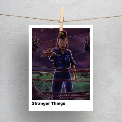 پولاروید(فتوکارت) طرح چیزهای عجیب، استرنجر تینگز (Stranger Things) - کد : 007 
