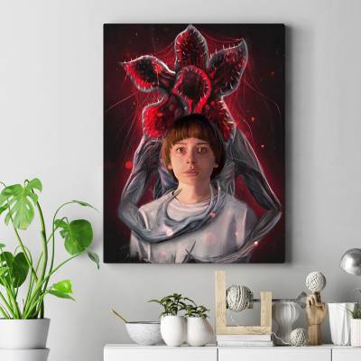 تابلو کنواس (بوم) طرح چیزهای عجیب (Stranger Things) - کد : 012