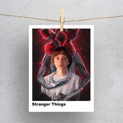 پولاروید(فتوکارت) طرح چیزهای عجیب (Stranger Things) - کد : 012