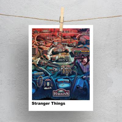 پولاروید(فتوکارت) طرح چیزهای عجیب (Stranger Things) - کد : 013