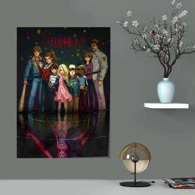 پوستر   	طرح چیزهای عجیب (Stranger Things) - کد : 014 