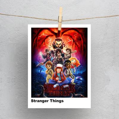 پولاروید(فتوکارت) طرح چیزهای عجیب (Stranger Things) - کد : 017