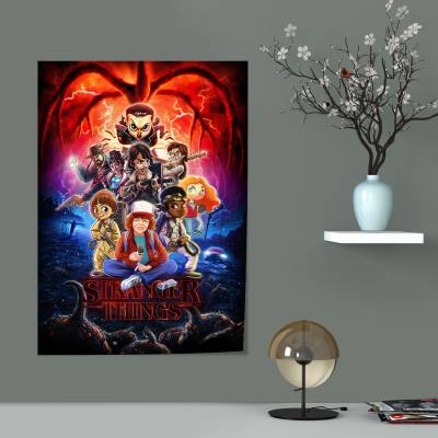 پوستر  طرح چیزهای عجیب (Stranger Things) - کد : 017