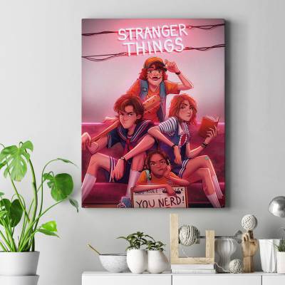 تابلو کنواس (بوم) طرح چیزهای عجیب (Stranger Things) - کد : 018