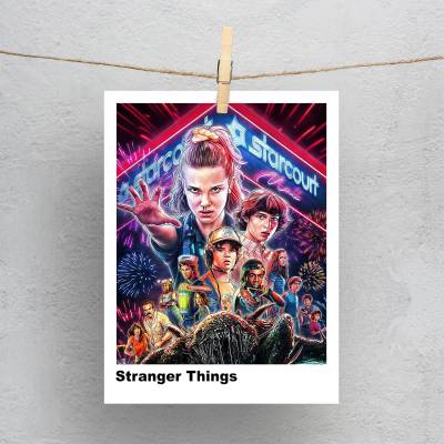 پولاروید(فتوکارت) طرح چیزهای عجیب (Stranger Things) - کد : 019