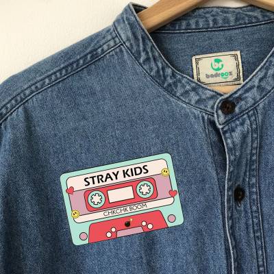 پچ حرارتی (برچسب لباس) نوار کاست استری کیدز Stray Kids