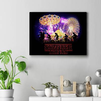 تابلو کنواس (بوم) طرح چیزهای عجیب (Stranger Things) - کد : 031