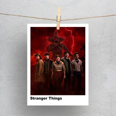 پولاروید(فتوکارت) طرح چیزهای عجیب، استرنجر تینگز (Stranger Things) - کد : 038