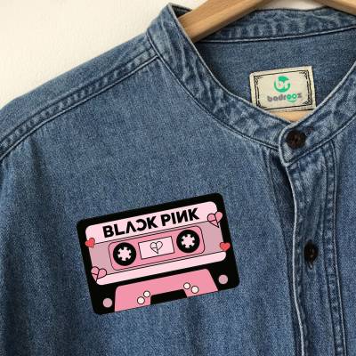 پچ حرارتی (برچسب لباس) نوار کاست بلکپینک blackpink