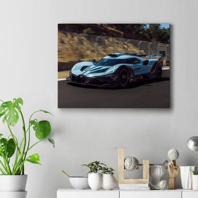 تابلو کنواس (بوم) طرح ماشین بوگاتی ( Bugatti ) - کد : 004 