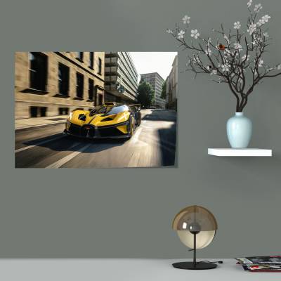 پوستر   طرح ماشین بوگاتی ( Bugatti ) - کد : 005 