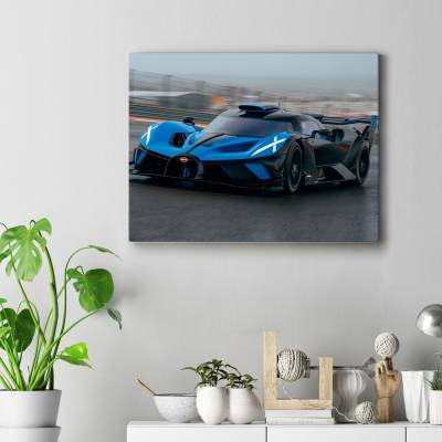 تابلو کنواس (بوم) طرح ماشین بوگاتی ( Bugatti ) - کد : 006 