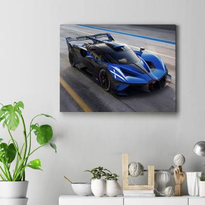 تابلو کنواس (بوم) طرح ماشین بوگاتی ( Bugatti ) - کد : 009