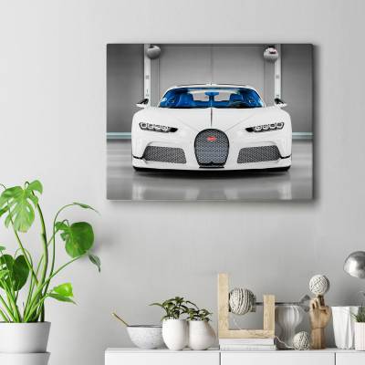 تابلو کنواس (بوم) طرح ماشین بوگاتی ( Bugatti ) - کد : 009