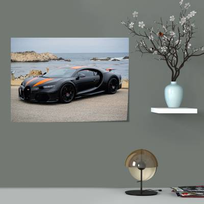 پوستر  طرح ماشین بوگاتی ( Bugatti ) - کد : 010