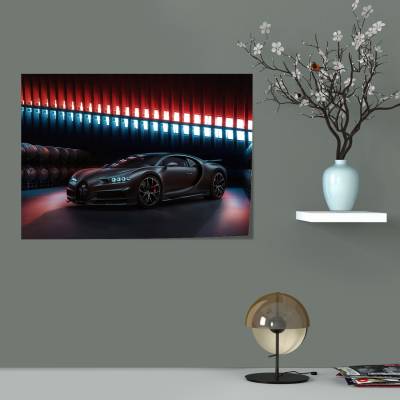 پوستر   طرح ماشین بوگاتی ( Bugatti ) - کد : 012