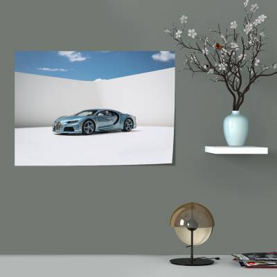 پوستر  طرح ماشین بوگاتی ( Bugatti ) - کد : 013