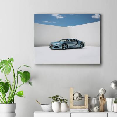 تابلو کنواس (بوم) طرح ماشین بوگاتی ( Bugatti ) - کد : 013