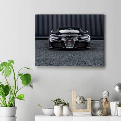 تابلو کنواس (بوم) طرح ماشین بوگاتی ( Bugatti ) - کد : 014