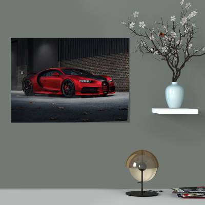 پوستر  طرح ماشین بوگاتی ( Bugatti ) - کد : 015