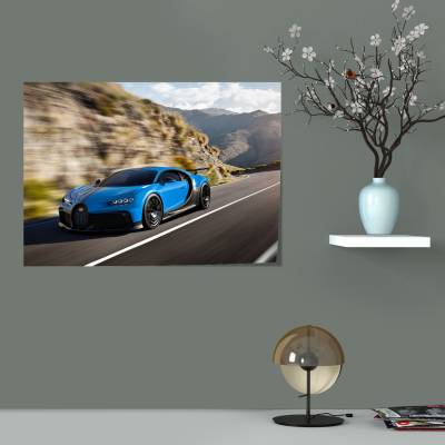 پوستر  طرح ماشین بوگاتی ( Bugatti ) - کد : 017