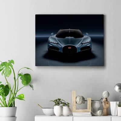 تابلو کنواس (بوم) طرح ماشین بوگاتی ( Bugatti ) - کد : 022