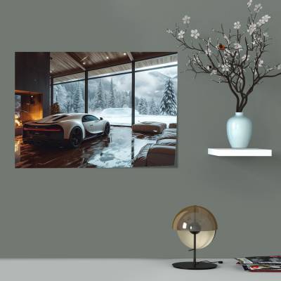پوستر  طرح ماشین بوگاتی ( Bugatti ) - کد : 026 