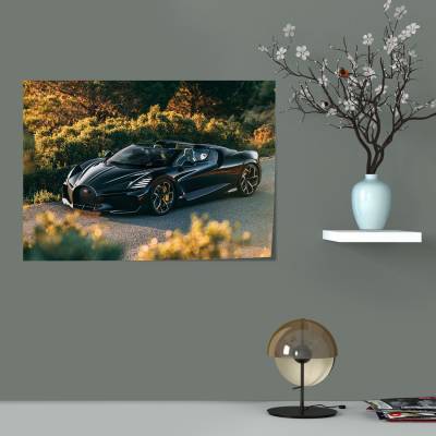 پوستر   طرح ماشین بوگاتی ( Bugatti ) - کد : 047