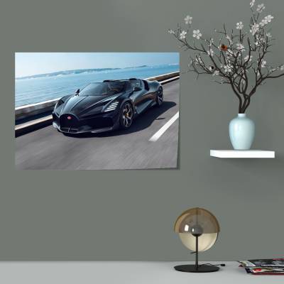 پوستر  طرح ماشین بوگاتی ( Bugatti ) - کد : 049