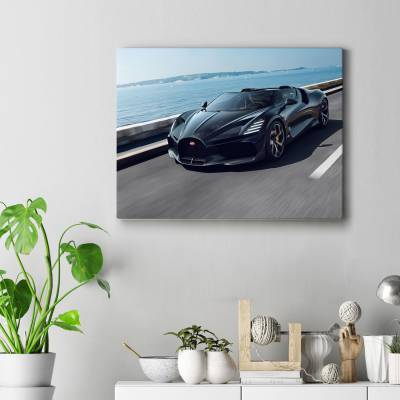 تابلو کنواس (بوم) طرح ماشین بوگاتی ( Bugatti ) - کد : 049