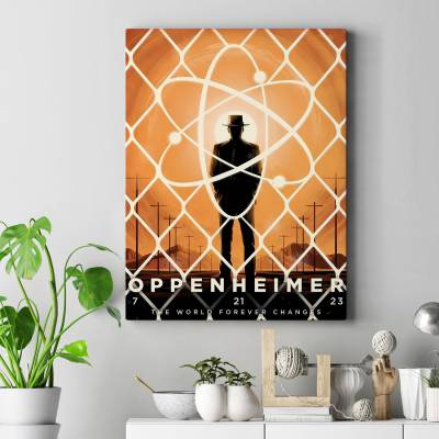 تابلو کنواس (بوم) طرح اوپنهایمر (oppenheimer) - کد: 006 