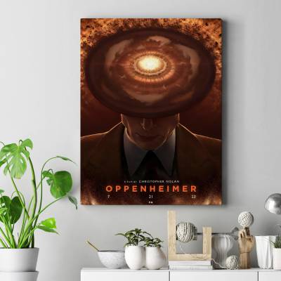 تابلو کنواس (بوم) طرح اوپنهایمر (oppenheimer) - کد: 008