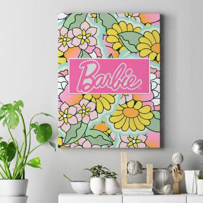 تابلو کنواس (بوم) طرح باربی ( Barbie ) - کد : 003 