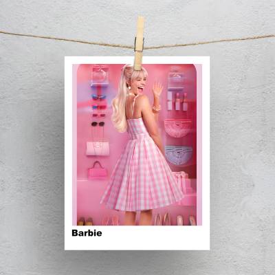 پولاروید(فتوکارت) طرح باربی ( Barbie ) - کد : 006 