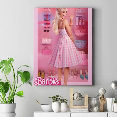 تابلو کنواس (بوم) طرح باربی ( Barbie ) - کد : 006 
