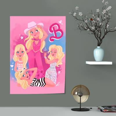 پوستر  طرح باربی ( Barbie ) - کد : 012